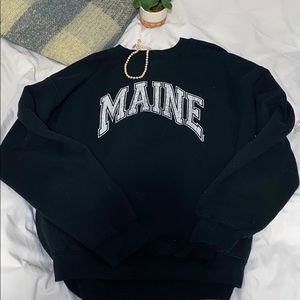Over sized vintage crew-neck